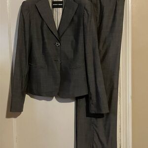 Emporio Armani Charcoal Women's Blazer and Pants Set